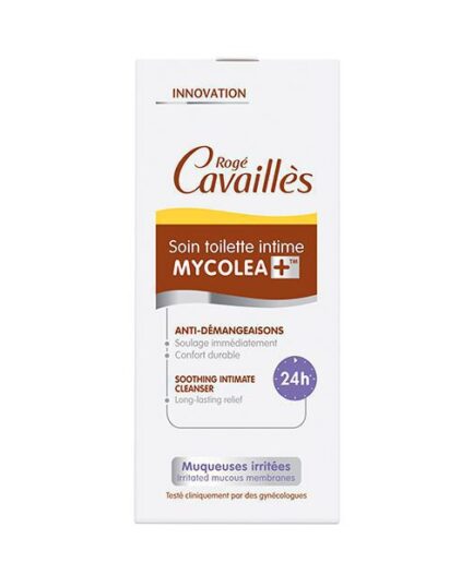 Roge Cavailles Mycolea Gel intim calmant 200ml  ameliorează imediat și până la 24 de ore* pruritul din zona intimă. pH alcalin. Dovedit Clinic.