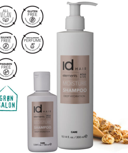 ID HAIR Elements Moisture Shampoo puternic hidratant si se adreseaza tuturor tipurilor de par. Pentru parul uscat si tern.